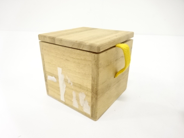  杉曲わっぱ　松竹梅　蓋置(即中斎花押有)